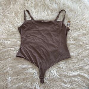 Skims Fits Everybody Square Neck Bodysuit Umber Size 4X